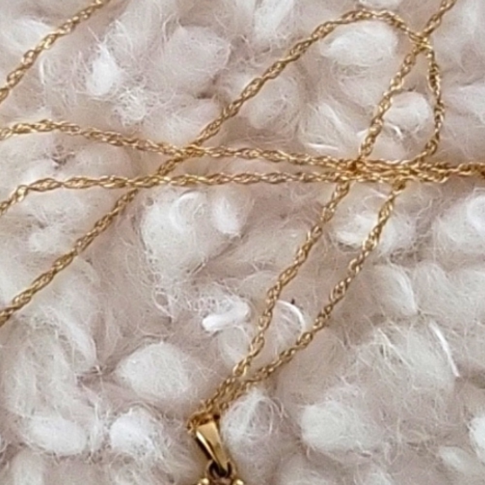 14K Gold Natural Chocolate Diamond Necklace - Picture 4 of 9